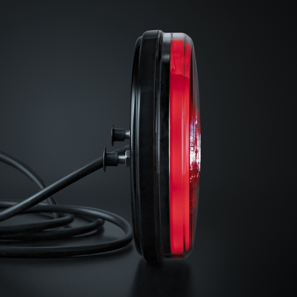 Strands Baklys LED 3 Kamre 12-24V, 142mm Diameter Pos/Back/Dimm