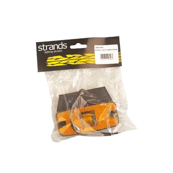 Strands Sidomark. LED 111X50Mm Oransje 12-24V,12-24V E-merket