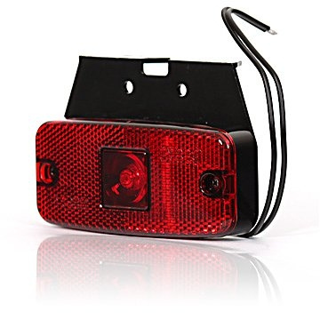 Strands Positions LED 111X50Mm Rød.12-24V,12-24V E-merket