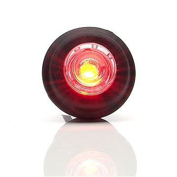 Strands posisjonslys Rød LED 12-24V.,Passer INN i 21mm hull. E-merket.