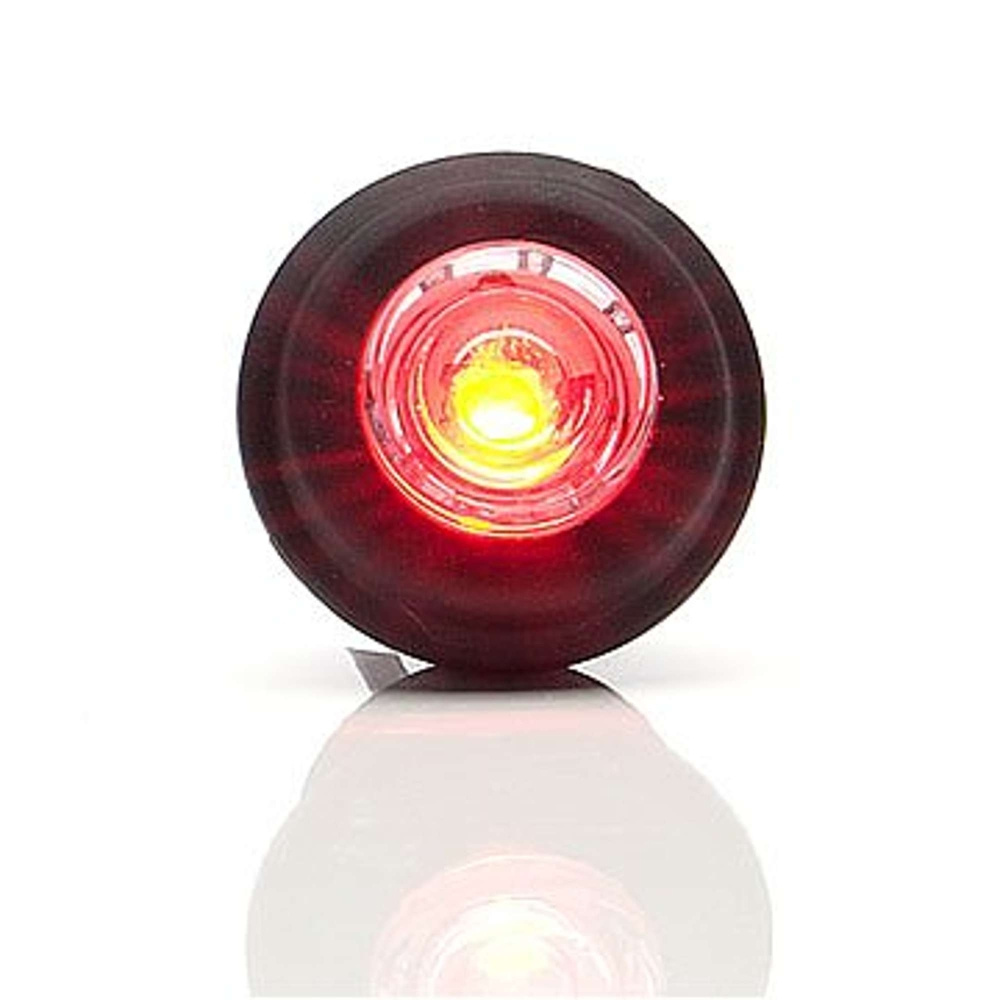 Strands posisjonslys Rød LED 12-24V.,Passer INN i 21mm hull. E-merket.