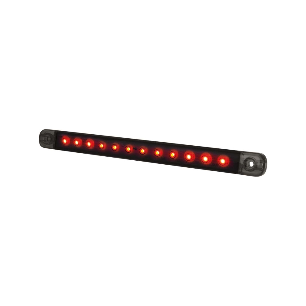 Strands Dark Knight Slim Bak/Brems LED, Rød LED, Klart Glass
