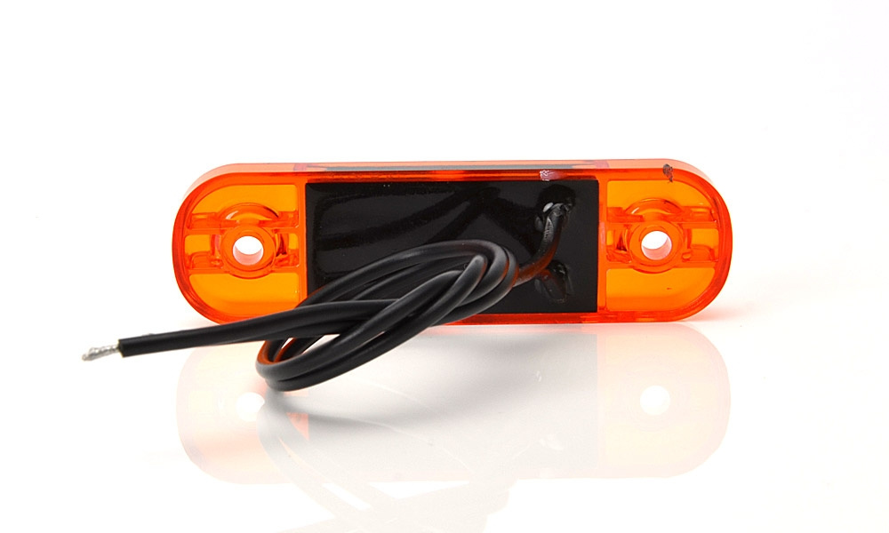 Strands Sidomarkering Slim Orange 3 LED,9-36V Ip68. E-merket.