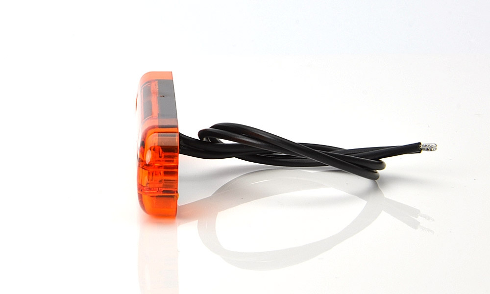Strands Sidomarkering Slim Orange 3 LED,9-36V Ip68. E-merket.