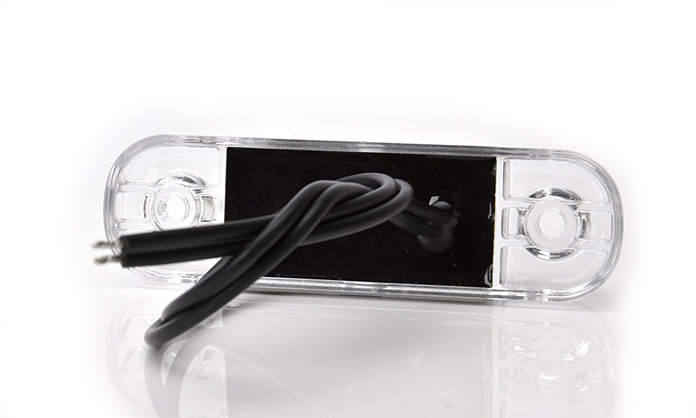 Strands posisjonslys hvitt Slim 3 LED, 9-36V IP68. E-merket.