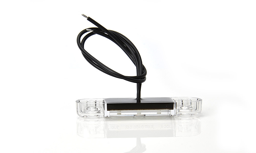 Strands Positionslys Vit Slim 12 LED, 9-36V IP68. E-merket.