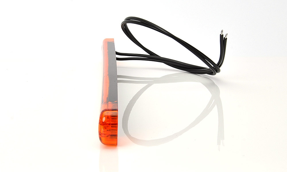 Strands Sidomarkering Orange Slim 9 LED,9-36V IP68. E-merket.