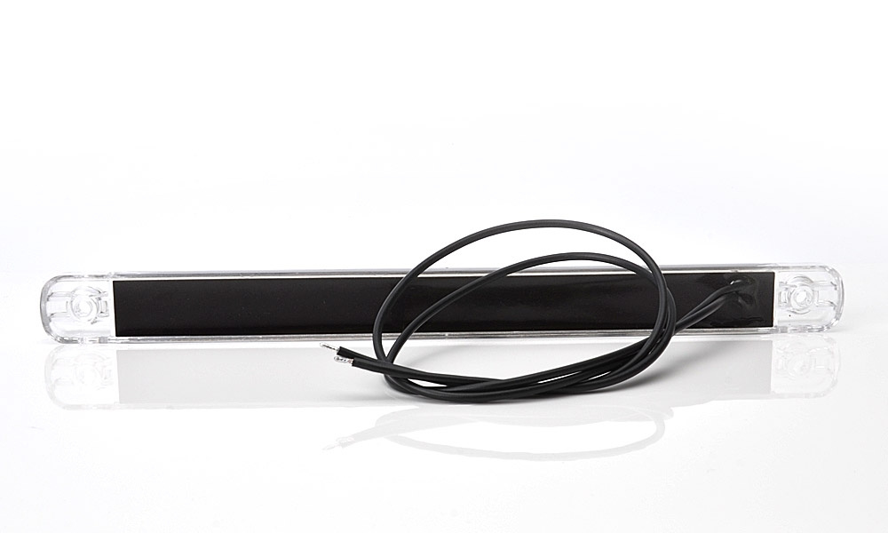 Strands Positionslys Vit Slim 9 LED, 9-36V IP68. E-merket.