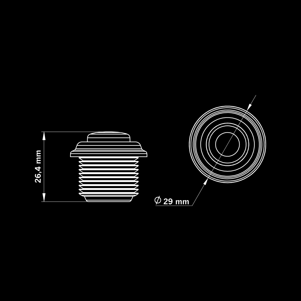 Strands Freedom Black Raven Positionslys Rød
