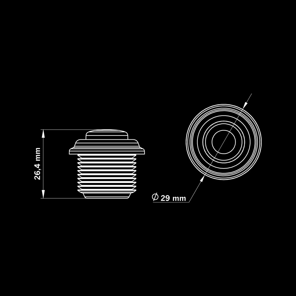 Strands Freedom Black Raven Positionslys Rød