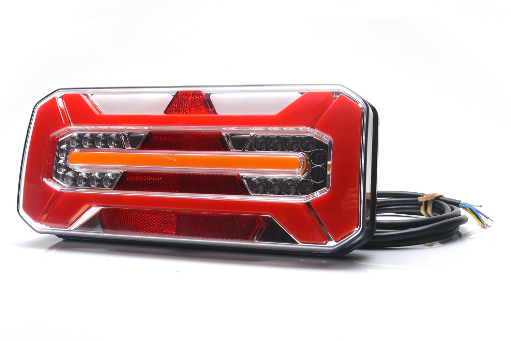 Strands Baklys 5 Funk. LED - Venstre,12-24V Dc, Dynamisk Blink., Ip66/68