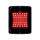 Strands Dark Knight Square Ize LED, Bak- / Bremselys Strands Dark Knight Square Ize LED, Bak- / Bremselys
