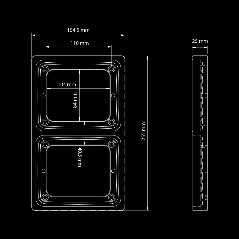 Strands Ize LED-ramme Dobbel