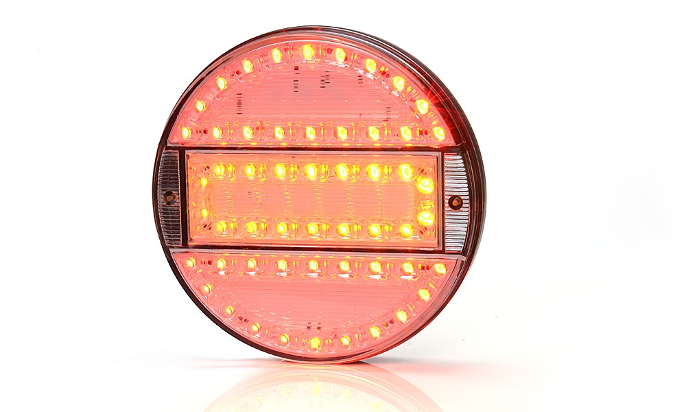 Strands Rund LED 3 Kamre 12-24V, 142mm Diameter Klar Linse