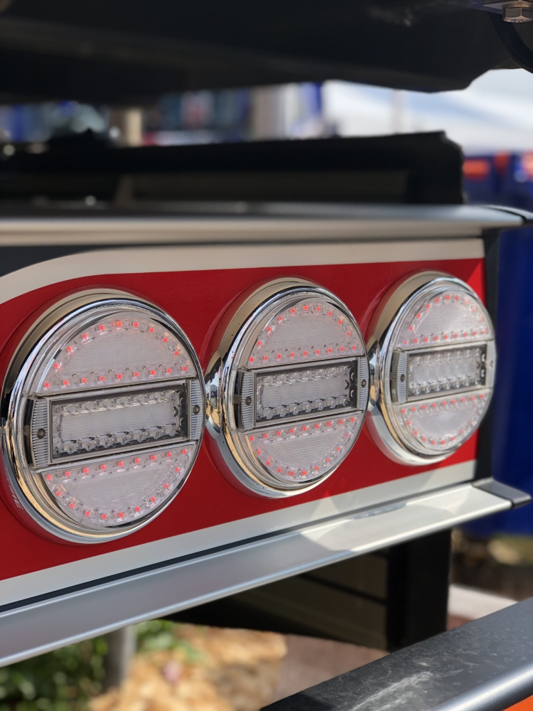 Strands Rund LED 3 Kamre 12-24V, 142mm Diameter Klar Linse