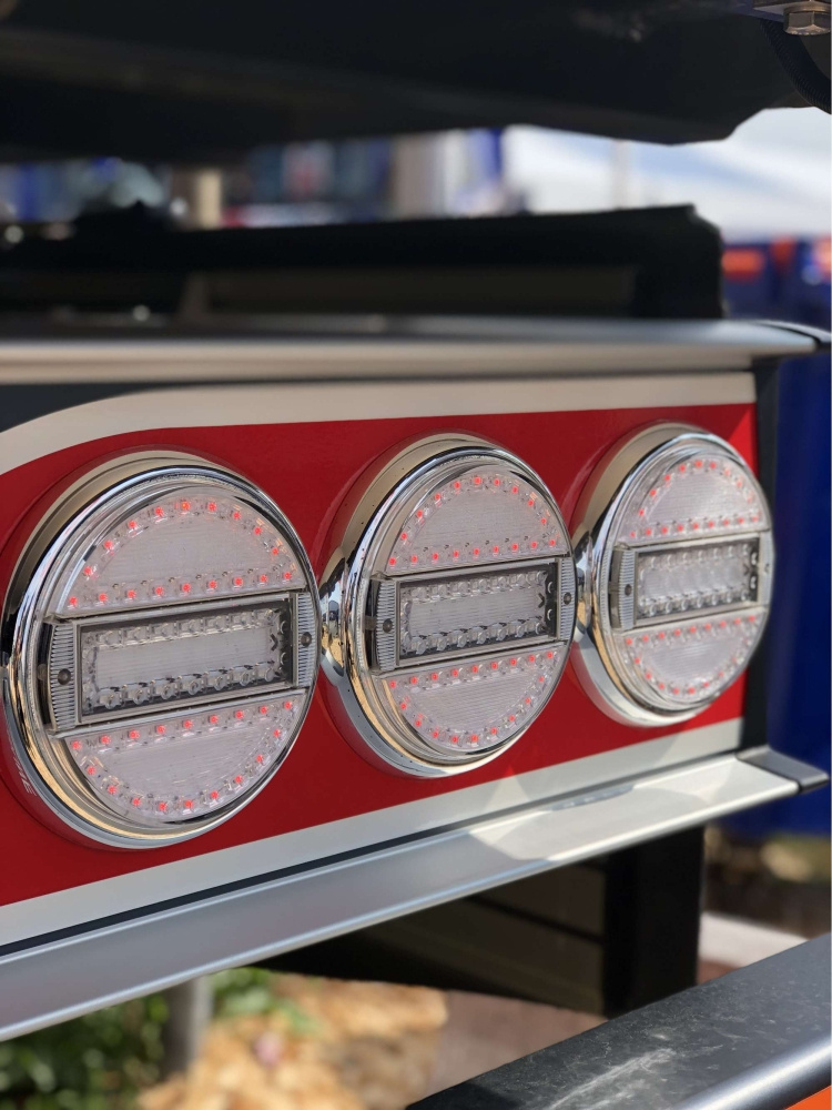 Strands Rund LED 3 Kamre 12-24V, 142mm Diameter Klar Linse