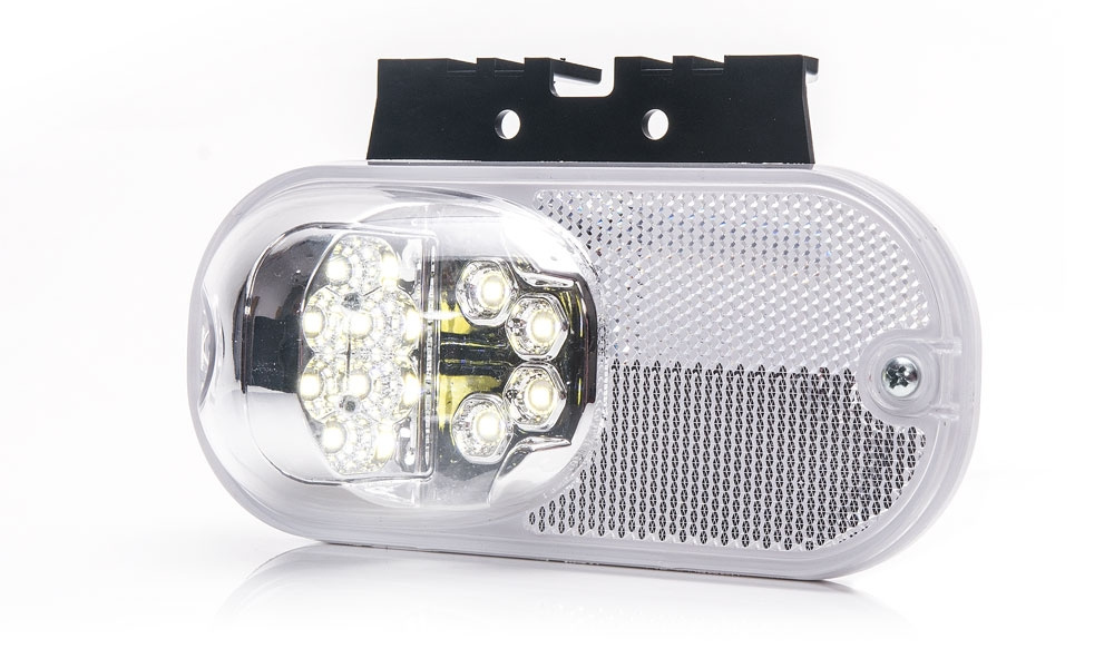 Strands posisjonslys Hvit 12-24V DC