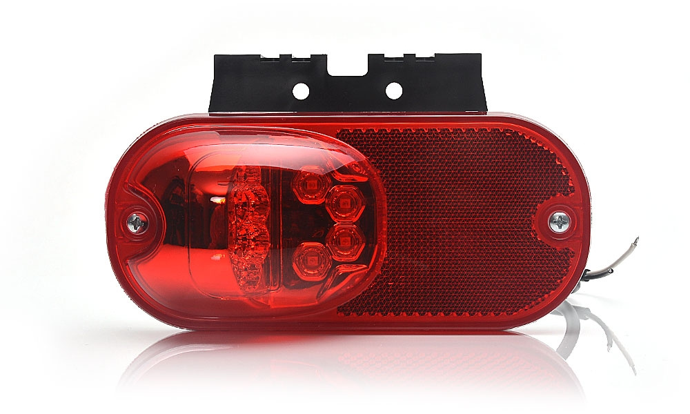 Strands posisjonslys Rødt 12-24V DC