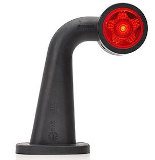 Strands Gummiarm Hvit & Rød, Venstre