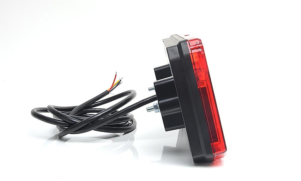 Strands Baklys 5 Kammer LED Venstre,12-24V DC Bak, Bremse, Tilbake, Dim, Blink