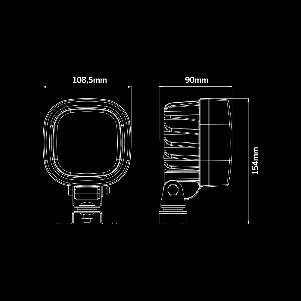 Strands Rock Solid Back/Arbeidslys 17W