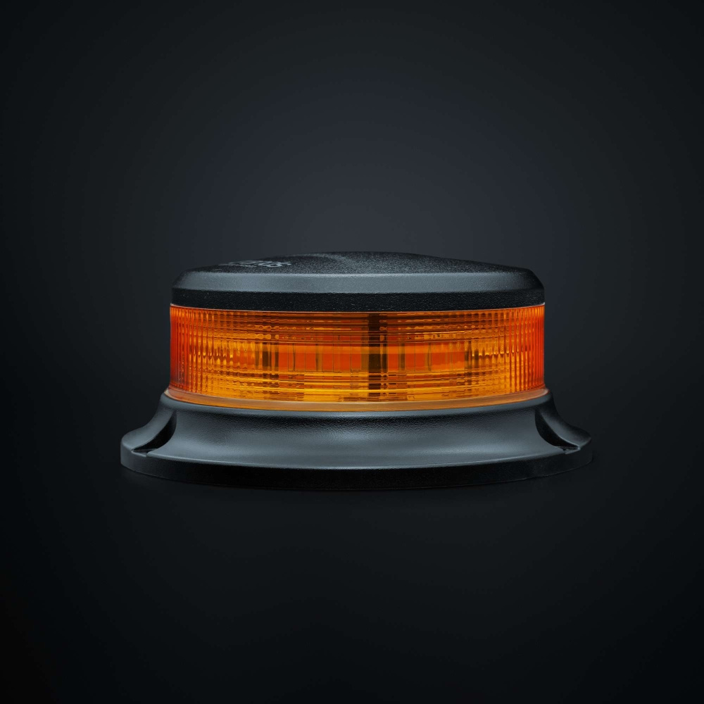 Strands roterende varsellampe Slim LED oransje