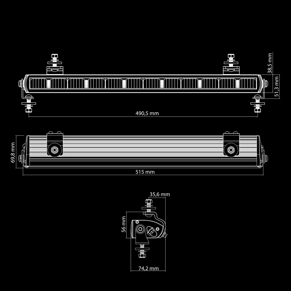 Strands Dark Knight NUUK LED-lyslist 20