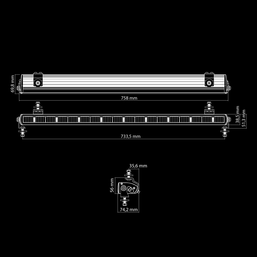 Strands Dark Knight NUUK LED-lyslist 30