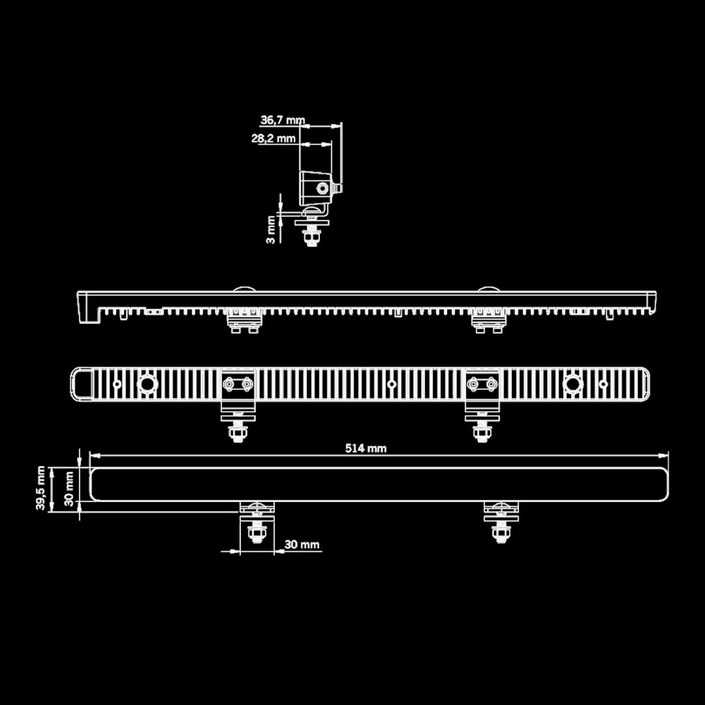 Strands NUUK E-Line Low Profile LED-ramp 20
