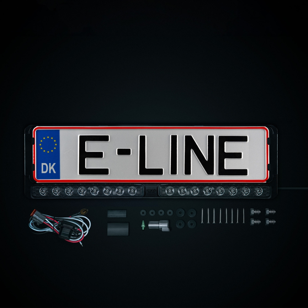 Strands NUUK E-Line Duo Nummerplate DK LEDramp