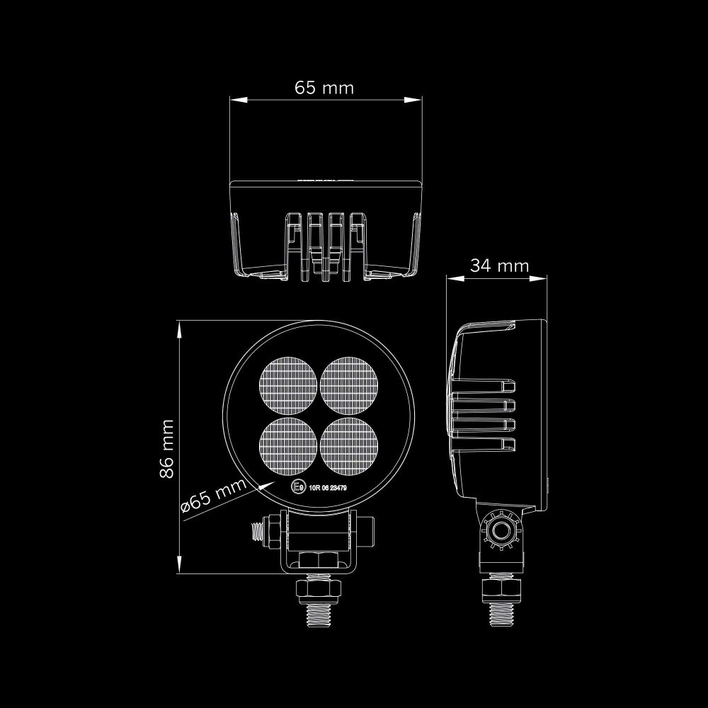 Strands Unity Arbeidslys Rund 11W
