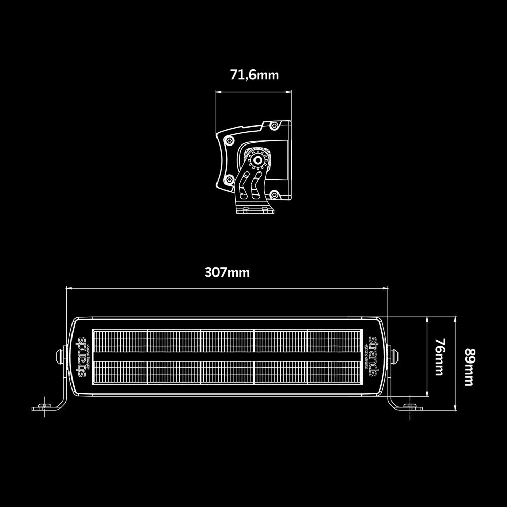 Strands Siberia XP Red Tiger Arbeidslys Rampe 12