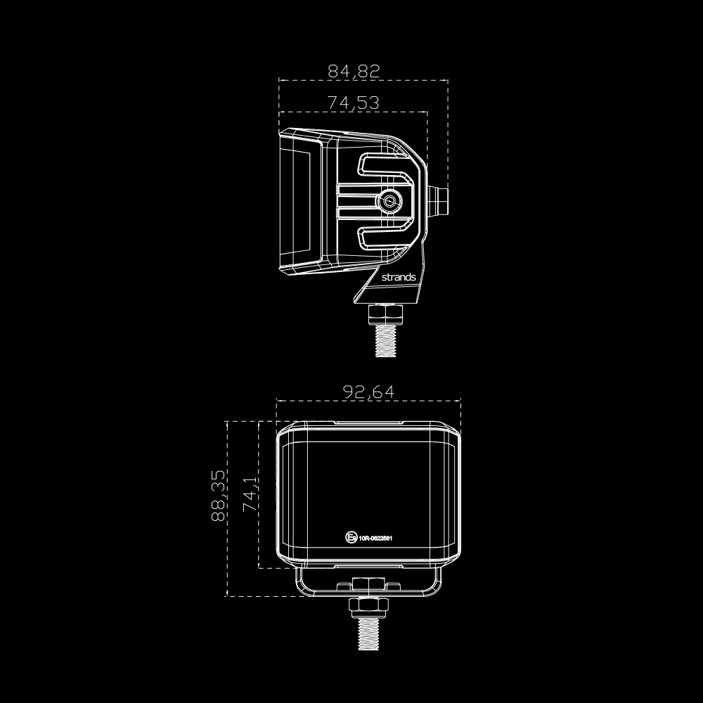 Strands Siberia XP Rødrev Arbeidslys 44W