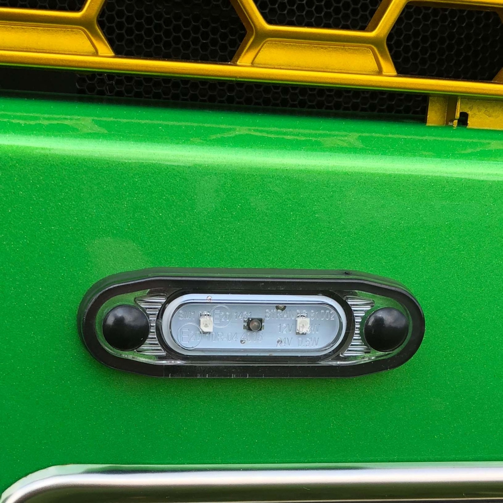 Strands Pos.Lys Sld Hvit LED, Hvitt Glass.,79X26Mm 5M Kabel