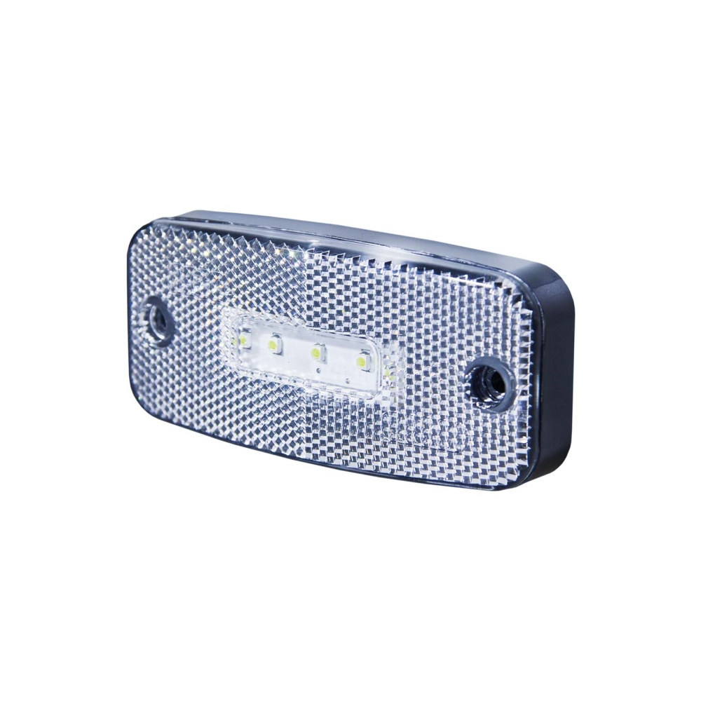 Strands Pos.Lys LED Hvit 5LED, E-merket, 12-24V