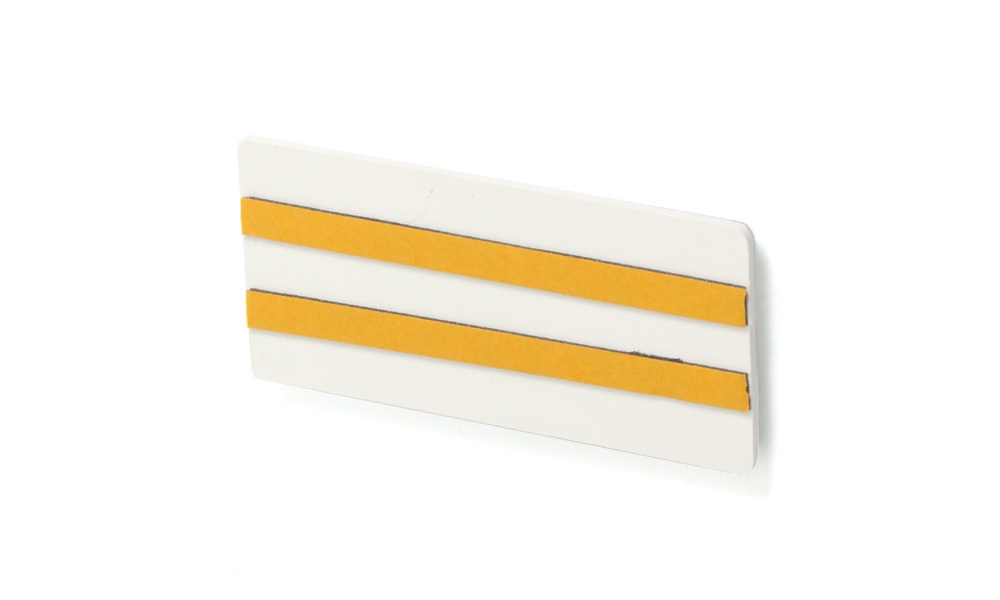 Strands Reflex Hvit 105X51Mm Selvklebende 4-Pak, Med Dobbeltsidig Tape