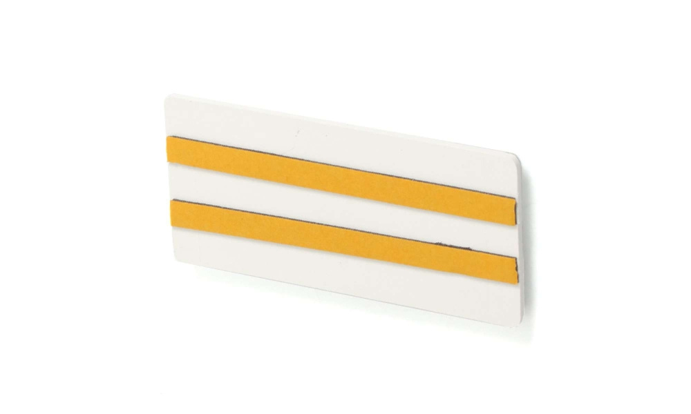 Strands Reflex Hvit 105X51Mm Selvklebende 4-Pak, Med Dobbeltsidig Tape