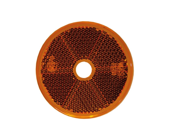 Strands Reflex Orange Rund 60Mm M. Hål 4-Pack, E-merket.