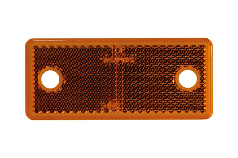 Strands Reflex Orange Rektang. 96X42Mm 4-Pakning, Med Hull. E-merket.