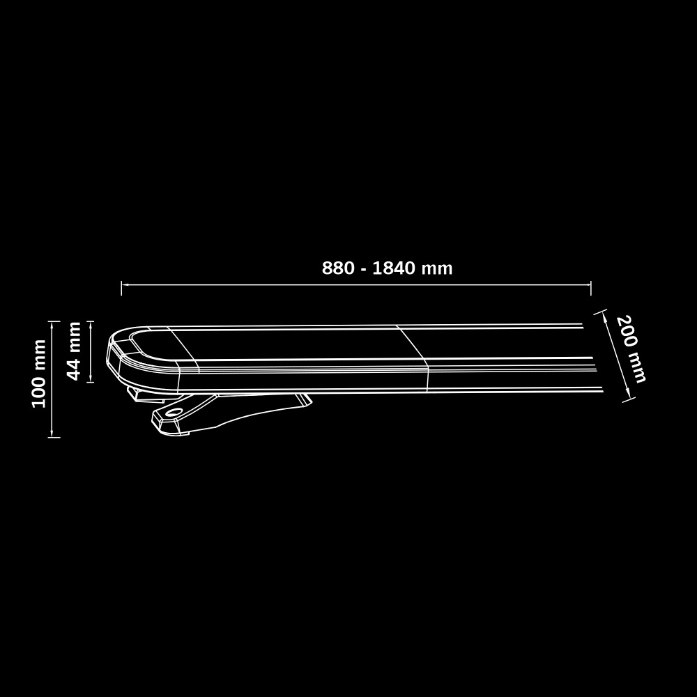 Strands Big Energy XL Varselampe 1800mm