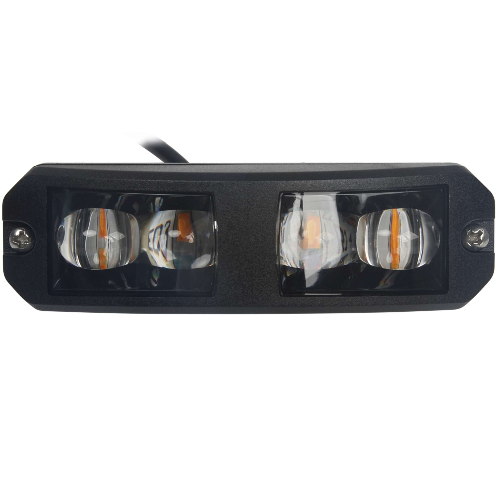 Strands Curved Riktet Blinkelys Orange LED