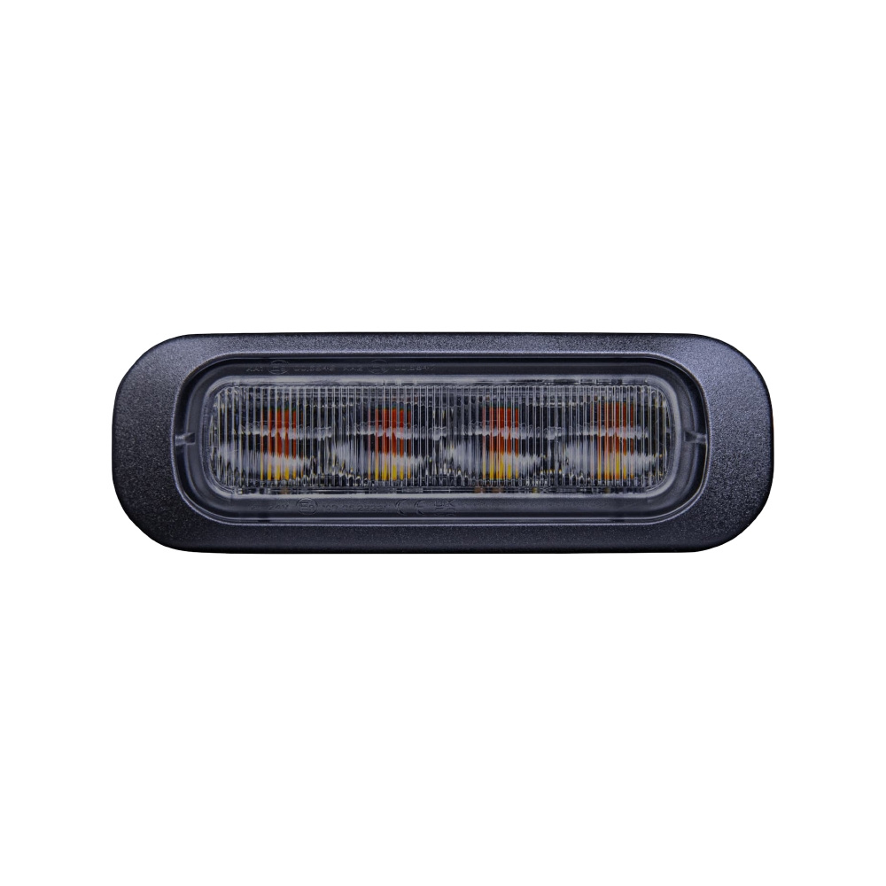 Strands Dark Knight varsellys, 4 LED, ravfarget, 4 m kabel