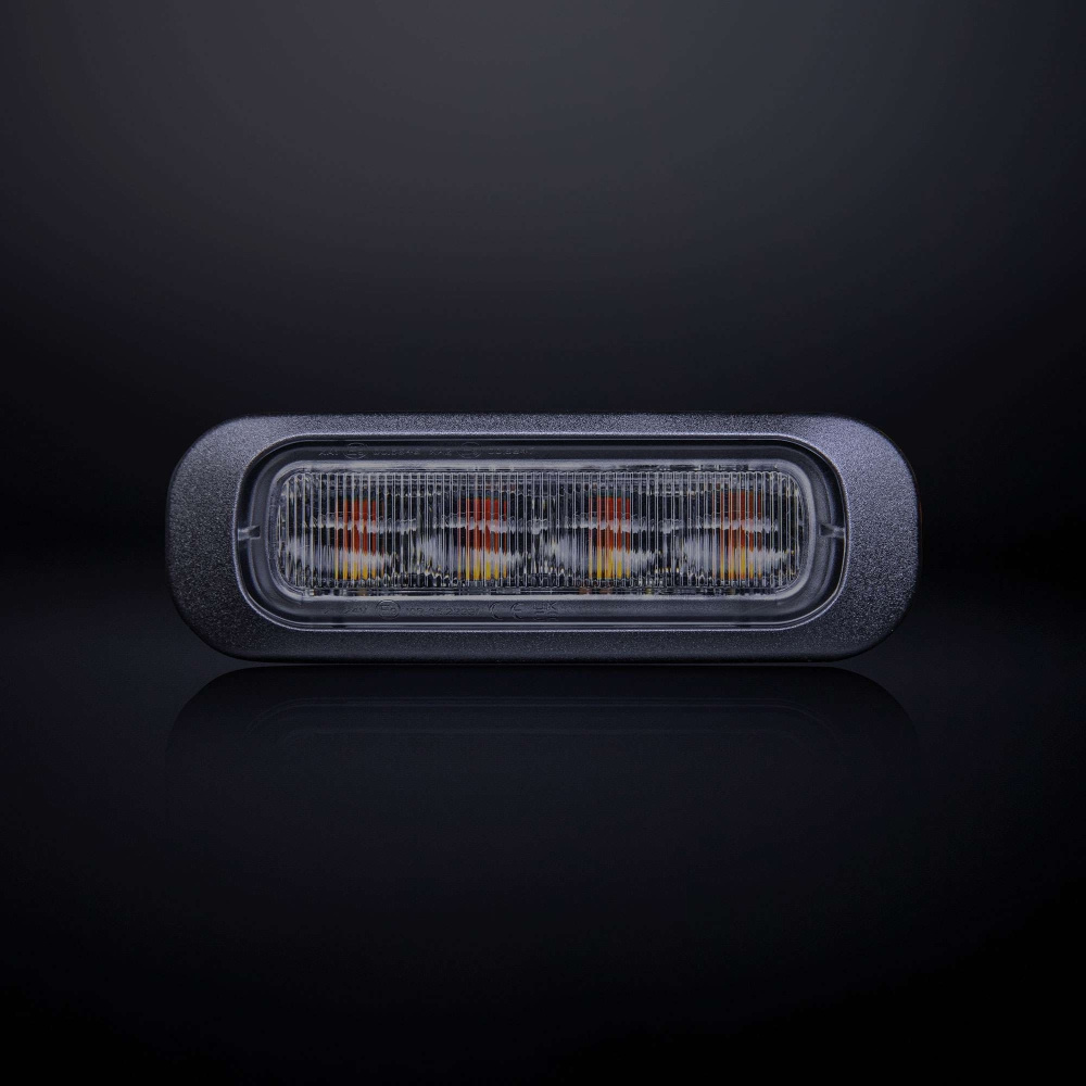 Strands Dark Knight varsellys, 4 LED, ravfarget, 4 m kabel
