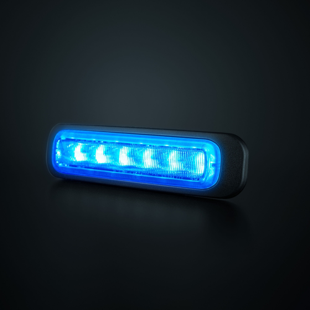 Strands Dark Knight Riktat Blixtlys Blue 6 LED
