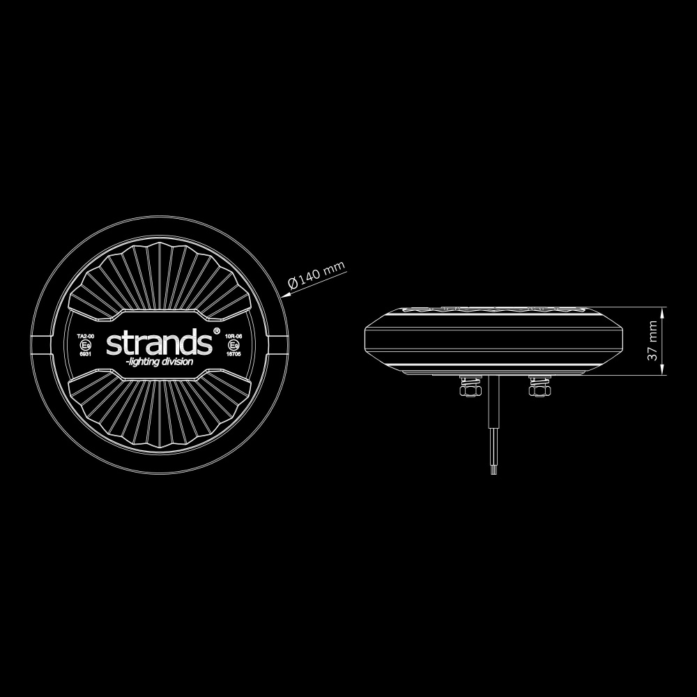 Strands Firefly Summer Glow Roterende Varsellys 140Mm Planmontering