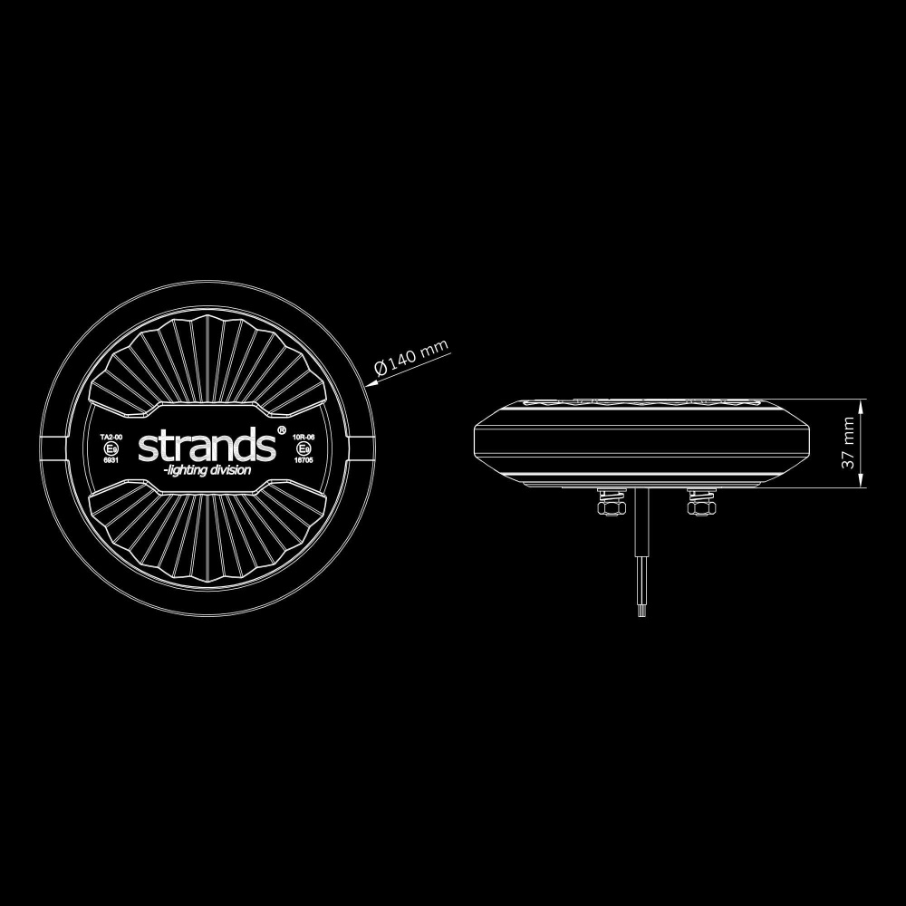 Strands Firefly Summer Glow Roterende Varsellys 140Mm Planmontering