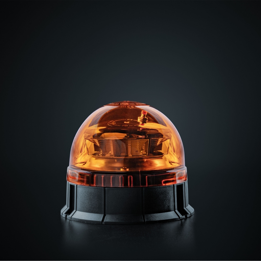 Strands Big Energy Roterende Varsellys Oransje Linse Planmontering