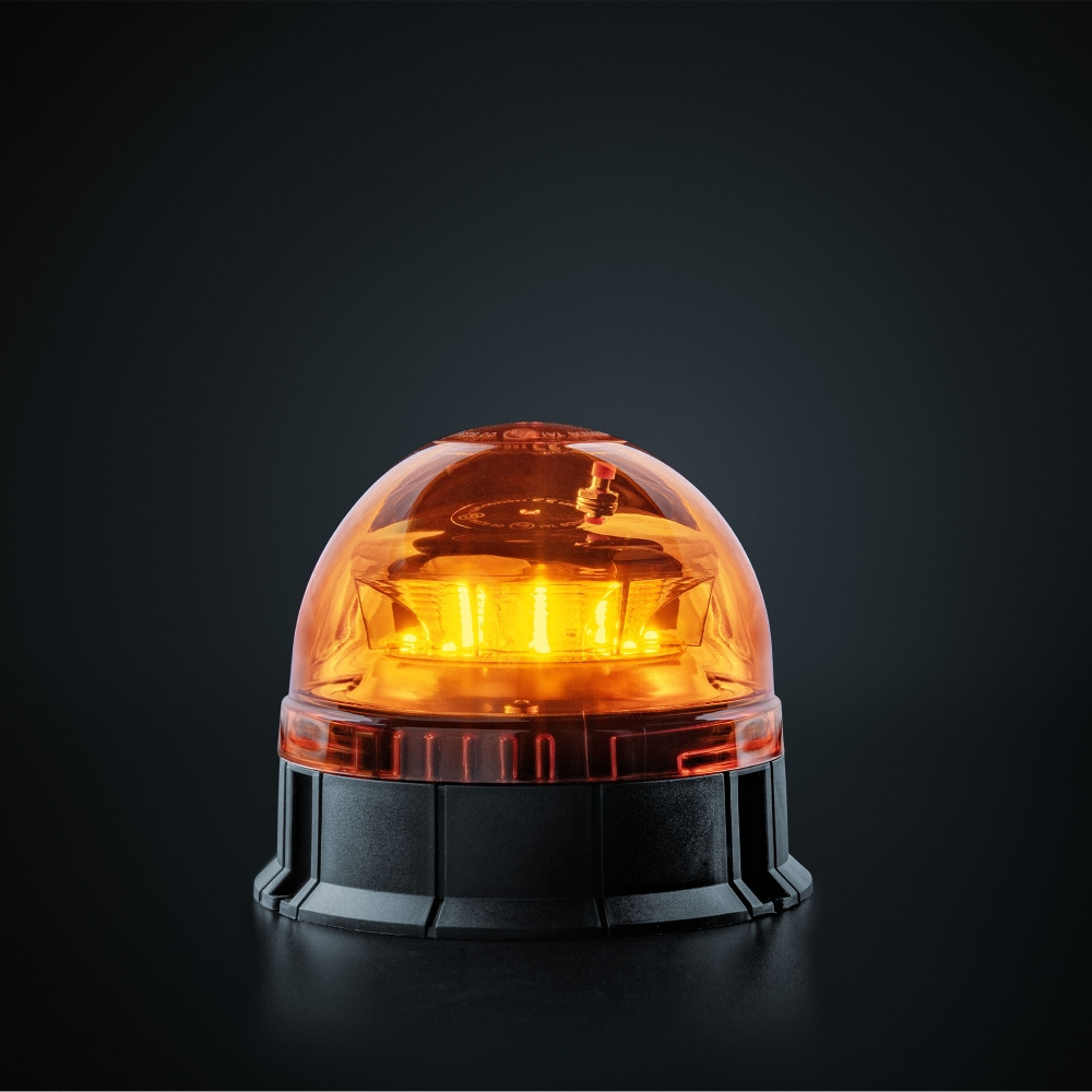 Strands Big Energy Roterende Varsellys Oransje Linse Planmontering