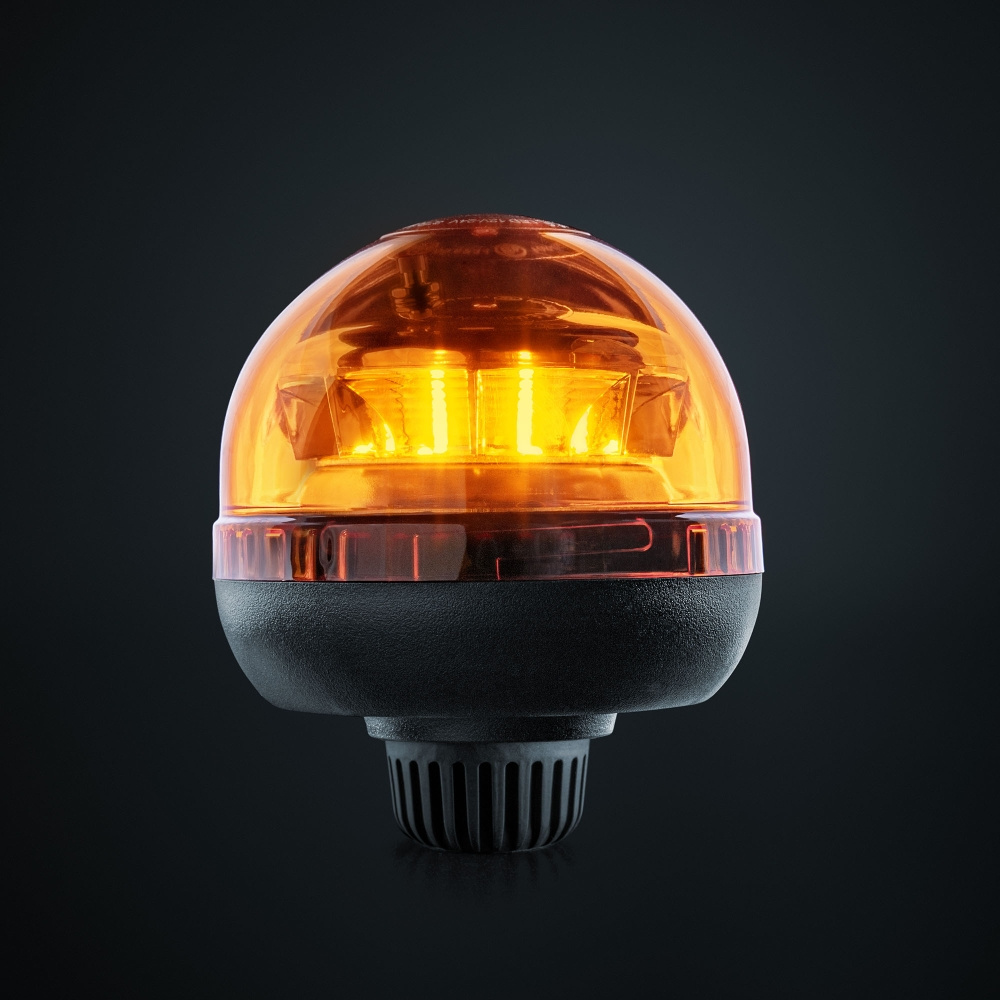 Strands Big Energy Roterende Varsellys Oransje Linse Stangmontering