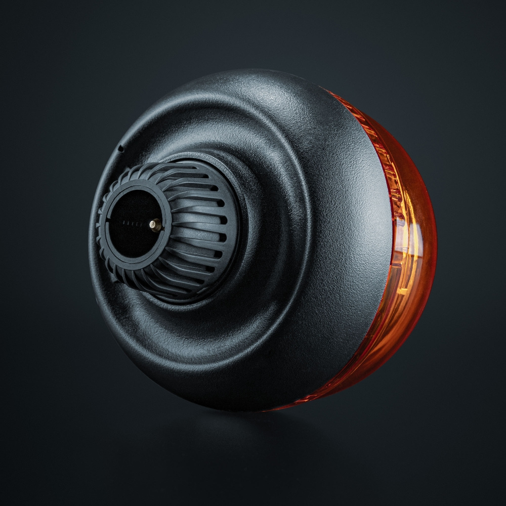 Strands Big Energy Roterende Varsellys Oransje Linse Stangmontering